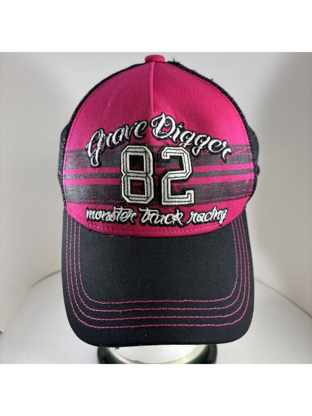 Monster Truck Racing Hat Grave Digger 82 Red BlackMonster Jam Baseball Cap Adult